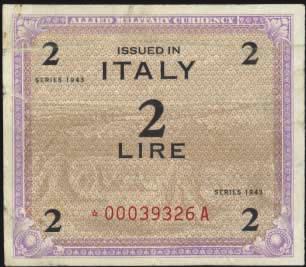 2000 776 Military Authority in Tripolitania (1943) 500 Lire 1943