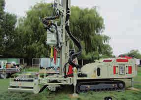 The GEO Line includes compact sized hydraulic drilling rigs mounted on rubber or steel crawler tracks and covering the full spectrum of geotechnical activities, such as soil investigations carried