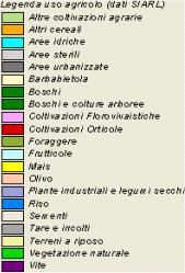 Nella rappresentazione annuale dell uso agricolo si è pertanto ovviato al problema rappresentando, per ciascuna particella, il dato d uso presente nelle