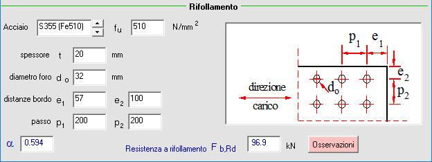 Nel caso in esame non si tratta di cavi utilizzati per sollevamento, quindi si assume coefficiente di sicurezza dimezzato.