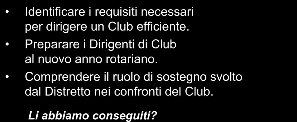 Iniziando, ci siamo posti i seguenti obiettivi di