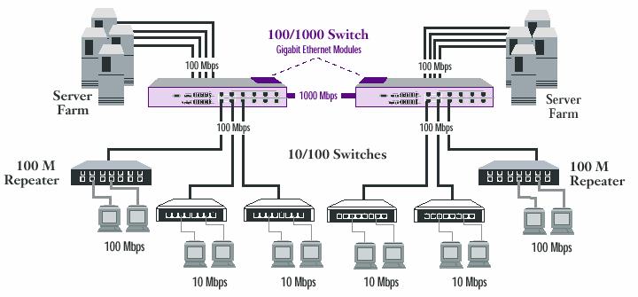 IEEE 802.3z Collegamento switch 3.
