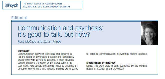 Cosa influenza la comunicazione con i pazienti con psicosi?