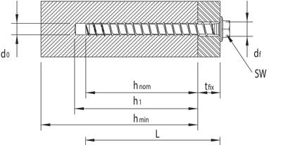 SS testa esagonale con finta rondella Finitura superficiale: Rivestimento High-Protect Testa esagonale Misura Art.