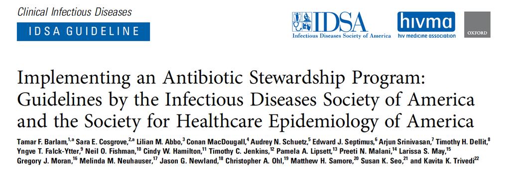 Dove si parla di Antimicrobial Stewardship?