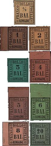 6 Romagne Antichi Stati e Ducati Italiani 29 5 40 c. rosa, n 3, lusso, su piccolo frammento. Cert. ADiena, cert. Bolaffi (.