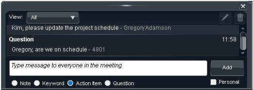 Gestione dei verbali della riunione Gestione dei verbali della riunione Verbali di riunione Tutti gli utenti possono registrare e modificare i verbali disponibili per il controllo successivo.