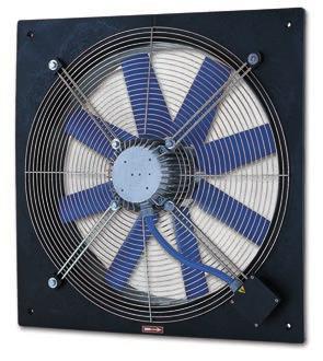 Ventilatore elicoidale a pannello con motore "compatto" Plate mounted axial fan with compact motor APPLICAZIONI I ventilatori serie sono ideali quando sono richieste consistenti portate d aria e