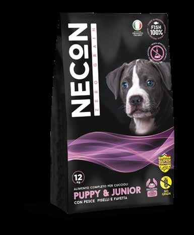 SENZA appetizzanti chimici - No flavouring additives - unica fonte proteica animale - animal protein only from - www.neconpetfood.