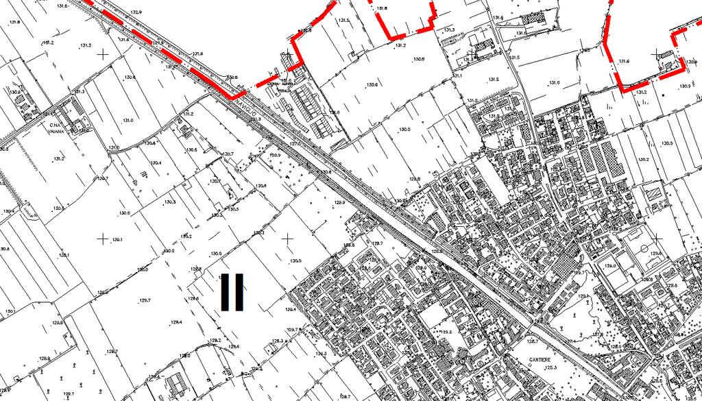 30 Robecco ex. Pa n. 13 non attuato Localizzazione catastale: Foglio 07 Mappale 451 e 499.