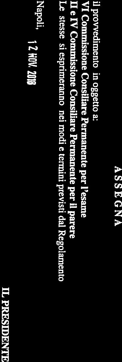 Via 5. Lucia, 81 NAPOL[ Ai Presidenti della VI. 11 e IV Commissione Consiliare Permanente Ai Consiglieri Regionali Alla U. D.