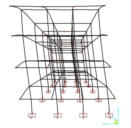 arriva: Fi = Fs x z i x W i z i x W i Considerando che i piani hanno la stessa destinazione d'uso (W costante) e lo stesso interpiano, la formula si semplifica divenendo: F1 = Fs x 1/10 = 45,70 kn F2