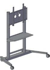 51 Stand per monitor touch screen L77AACSTAND+ Stand grigio nero design elegante con ruote nel basamento per monitor