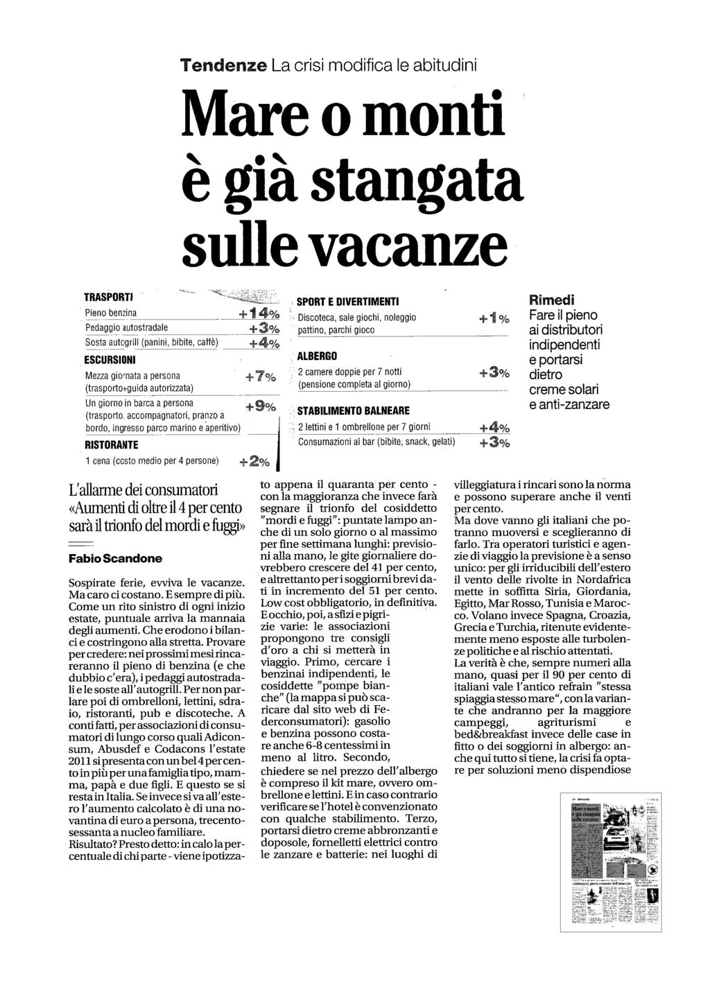 Quotidiano Napoli 22-MAG-2011 Diffusione: 75.