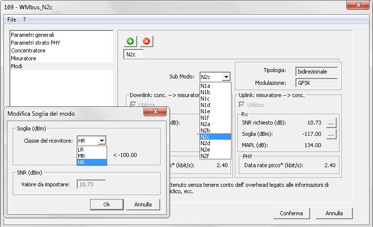 Descrizione del WMBus 169 MHz