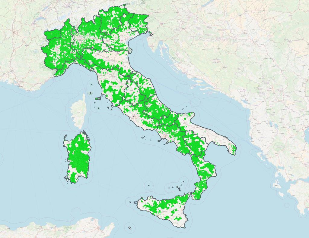 3 I 5.544 Piccoli Comuni italiani sono presenti in tutte le regioni italiane.