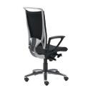 Task swivel chair available in the following versions: - high and low backrest - backrest structure in black or grey polypropylene - backrest with mesh In the Plus versions the backrest is