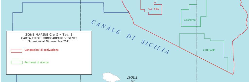 La cartografia ufficiale di riferimento è il Foglio denominato da Capo Rossello ad Augusta ed Isole Maltesi della Carta Nautica delle coste d Italia dell Istituto Idrografico della Marina (I.I.M.) in scala 1:250.