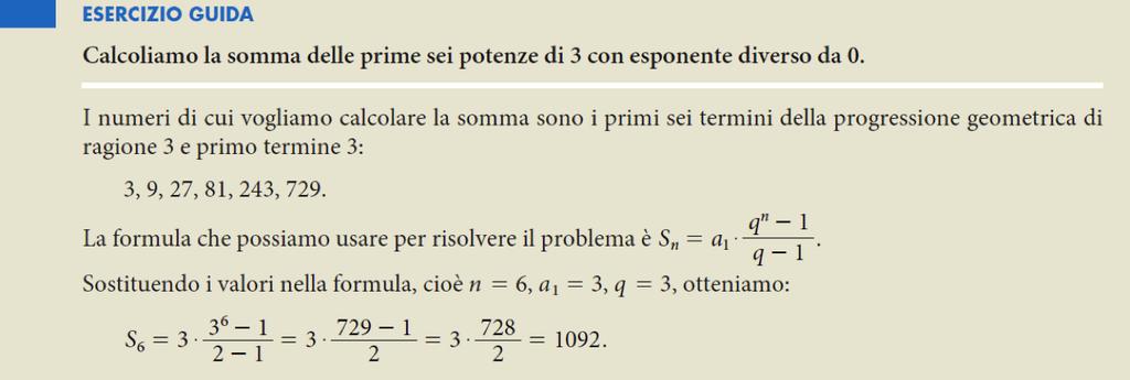 12. ESERCIZI: LA SOMMA DEI TERMINI