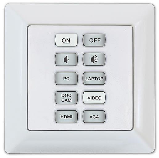 Pannelli a pulsanti Formato Flex e EU EBP 0 EU Pannello con 0 pulsanti - Formato Flex e EU un di controllo serie Pro di Dieci pulsanti soft touch retroilluminati personalizzabili con Custom Button