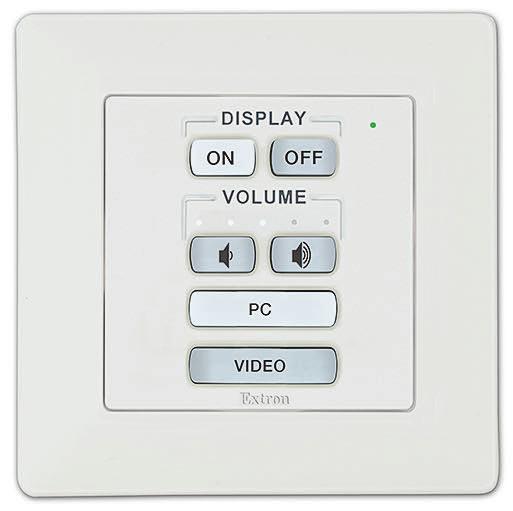 pulsanti - Formato MK un di controllo serie Pro di Sei pulsanti soft touch retroilluminati personalizzabili con Custom Button Builder di Due  tramite un unico cavo che trasporta sia alimentazione che