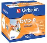 10 DVD+R Stampabili Jewel Box 16X 12,49 11,79 11-721069 Spindle 25 DVD+R 16X 22,99 21,49
