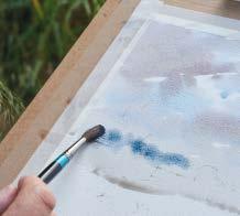 PRIMA FASE L obiettivo di questa fase è stendere, dall alto in basso, un unica campitura di intensità e colori diversi per