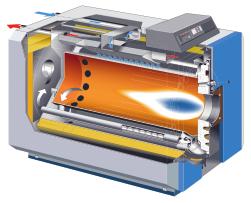 LRP-NT PLUS Geometria Camera di Combustione Caldaia YGNIS Caldaie presenti sul mercato 2 giro di fumo 3 giro di fumo Camera di combustione Camera di combustione 3 giro di fumo 2 giro di fumo La