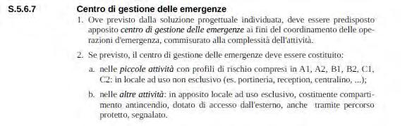 S5 GESTIONE DELLA SICUREZZA ANTINCENDIO DECRETO 7 agosto 2017 Approvazione di norme tecniche di prevenzione