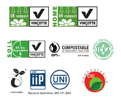 E COMPOSTABILITÀ green FOCUS GreenFOCUS capitolo 2 il prodotto 101 BIODEGRADABILITÀ Quindi è importante conoscere il comportamento del Mater-Bi in caso di rilascio accidentale in mare o altri