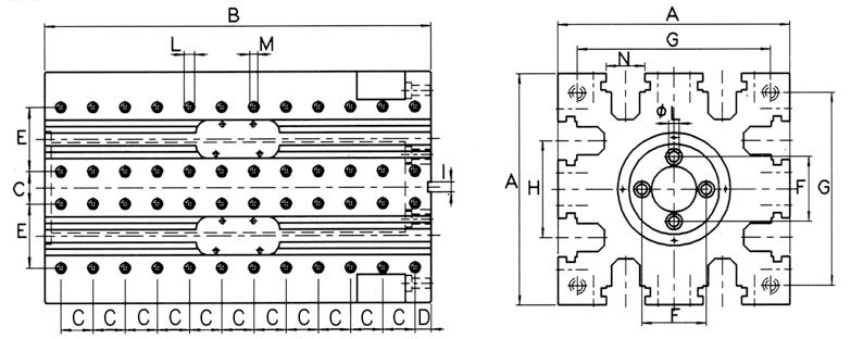 PORTPEZZI MOULRI SISTEM MOULRE GERRI imensioni - imensions (mm) ±0,02 360 rt.