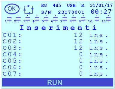 Per uscire dal Menu Statistiche premere il tasto. 8.6.