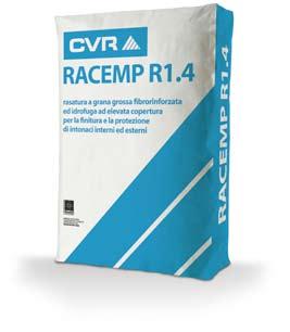 10 racemp R1.4 rasatura civile spugnabile fibrata a grana grossa a base calce e cemento Racemp r1.