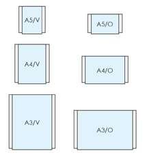 to A4 orizzontale - 300 x 210 mm 320 x 225 PBLPBA3V tasca in plexi f.