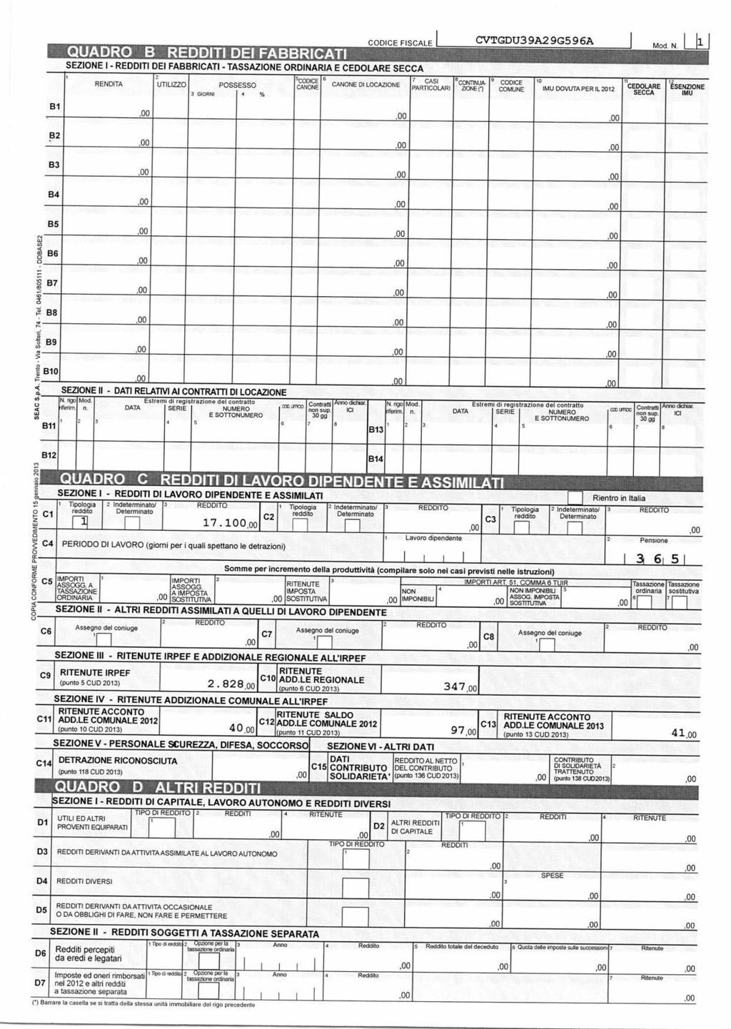 B1 QUADR N B REDDrf DE FABBRCAT CDCE FSCALE SEZNE - REDDT DE FABBRCAT - TASSAZNE RDNARA E CEDLARE SE RENDTA UTLZZ GRN PSSESS % 'CDCE CANNE CANNE D LCAZNE CAS PARTCLAR CVTGDU9A9G9A 9 NTNUA.