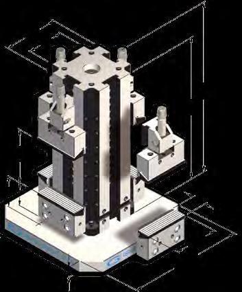 Tipo (grandezza) morsa / Vise type (size) UBI MORS- ÌSerie StdFLEX kn 6 kn 80 30 rt. 700 ubomorsa modulare standard in monoblocco Standard modular vise tower in solid body G G rt.