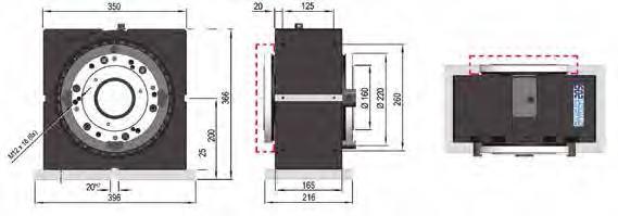 macchina - Elevato momento torcente - ivisione manuale o automatica tramite mandrino macchina - 360 posizioni - Serraggio simultaneo di due particolari grazie alla doppia flangia - lavorazione su 5