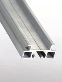 BARRE PROFILATE DIN Barre ad Ω DIN EN50022 35x7,5, in alluminio la cui sezione oltre a conferire notevole rigidità, ne consente il montaggio senza dover