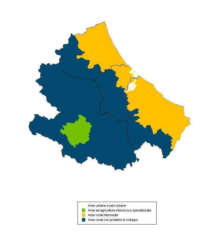 1. ZONE RURALI SECONDO ACCORDO DI PARTENARIATO 2014-2020 Zonizzazione: A Aree urbane e peri-urbane B Aree