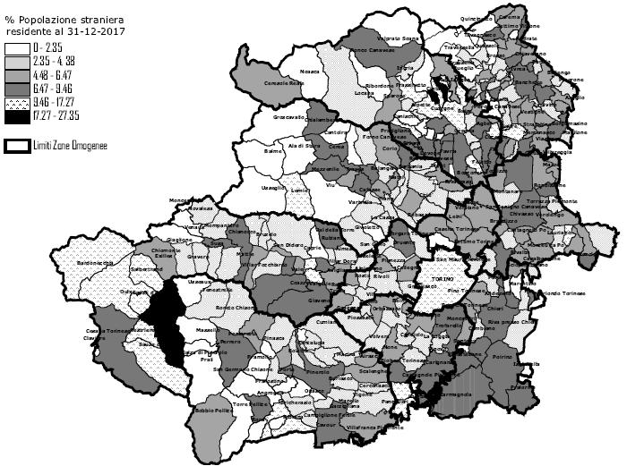1.2 Il territorio metropolitano e il suo capoluogo Oltre la metà dei cittadini e delle cittadine che vive in provincia di Torino risiede nel capoluogo (61%), tuttavia, come illustra la sottostante