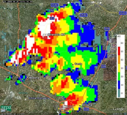 Sinistra: mappe di riflettività del