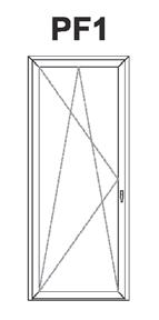 le dimensioni) 2- Anta a ribalta 3- Catenaccio passante a leva su anta semifissa (per Porta finestre 2 ante) 4- Dispositivo