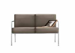 satinato BILLY 1 with chrome steel, 7SH ecoleather WALTER coffee chrome steel table,