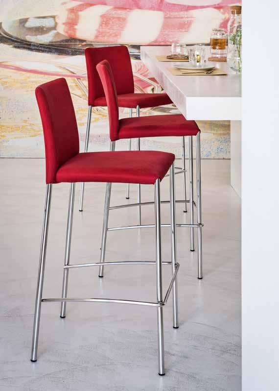 Struttura - Frame Seduta e schienale - Seat and back Struttura, seduta e schienale - Structure, seat and back SB, SA, PB, H65, H75 (TS) Acciaio - Steel Bianco - White Alluminio - Aluminium Cromo -