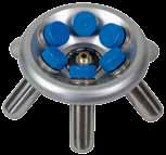 Rotori oscillanti (ad angolo variabile) In fase di centrifugazione le provette assumono una posizione orizzontale, il sedimento è depositato nel centro della provetta e i limiti delle