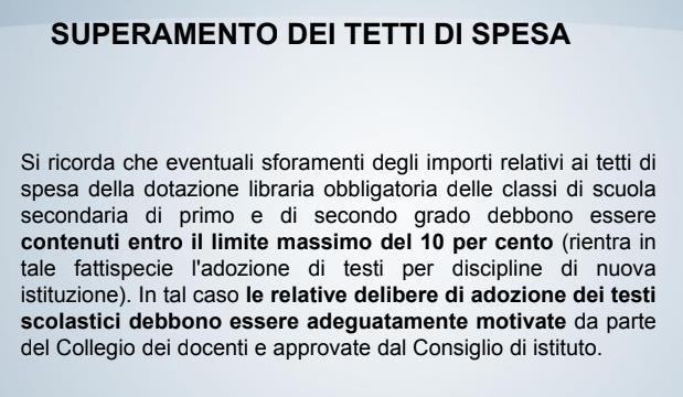 Come si intuisce, leggendo le slides, in più classi della secondaria vi è uno sforamento ben superiore al limite consentito del 10%.