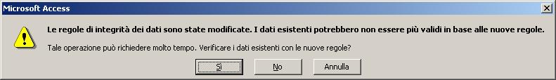 qui Corso di laurea triennale in Chimica - Laboratorio di Informatica 27 Anni validi: dopo il 1970 e minori o uguali all anno corrente: Date() fornisce la data corrente, e Year(x) estrae l anno da