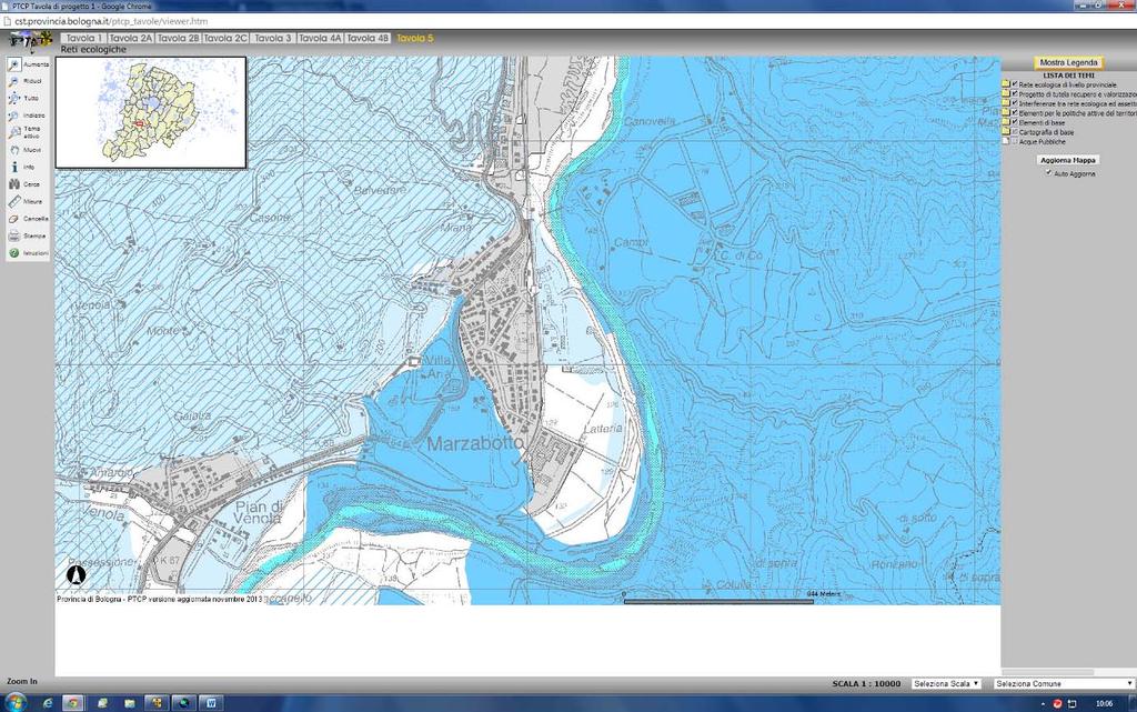 Estratto Tavola 4B Assetto strategico delle infrastrutture e dei servizi