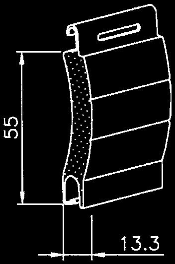 profili standard. PROFILI IN ALLUMINIO CON POLIURETANO ESPANSO PROFILO AR/28 9x28 mm Peso a m 2 Kg. 3,70 ca. Stecche per m 2 n.