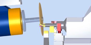 Il software offre inoltre la possibilità di simulare in 3D gli elementi della macchina in movimento, con il vantaggio di ridurre al minimo i tempi